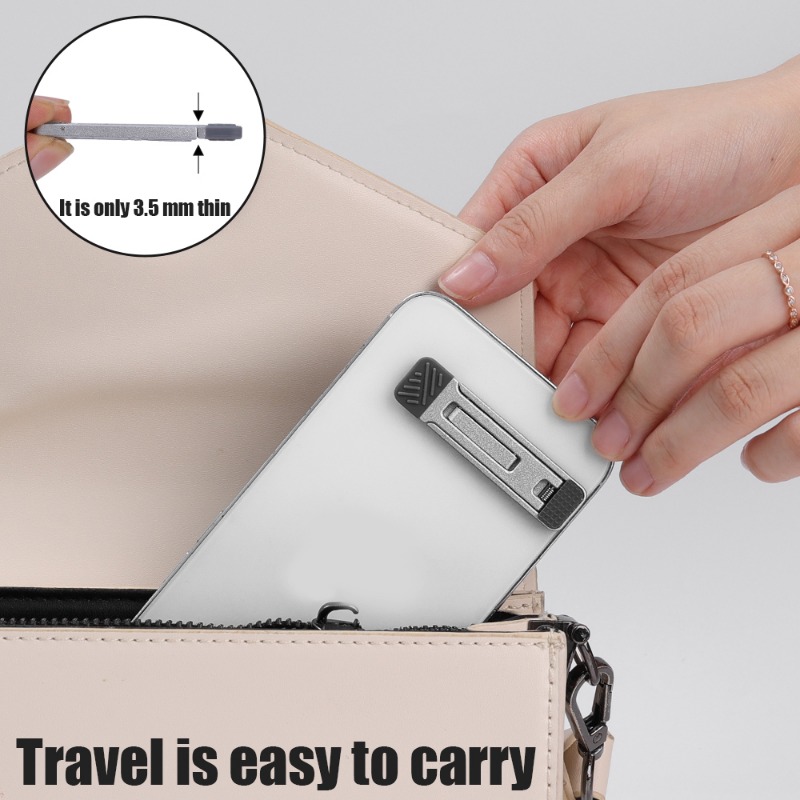 Foldable Laptop Holder Mini Invisible Notebook Riser Bracket Self-adhesive Phone Table Desktop Kickstand Computer Cooling Stand