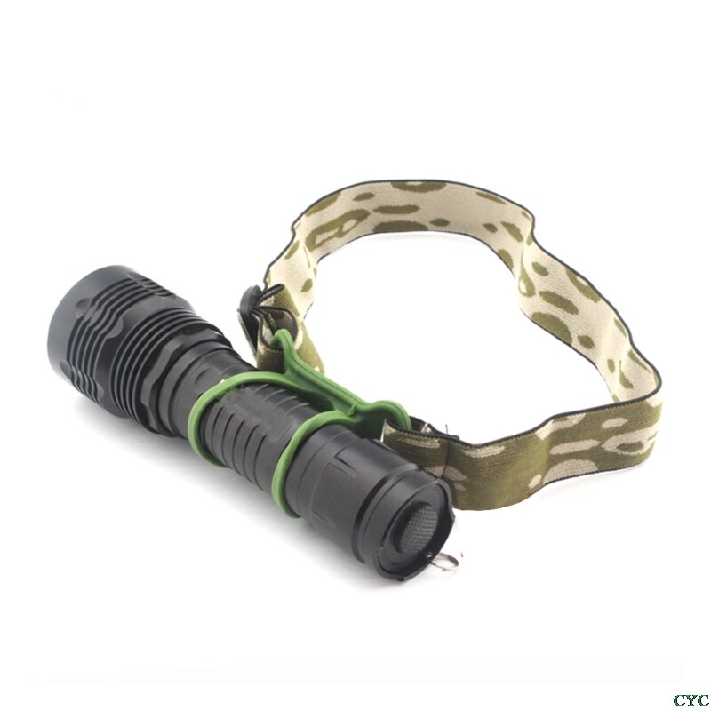 2 Pcs Headband Elastic Hands Free Headlamp Strap For 22-30mm Torch Flashlight