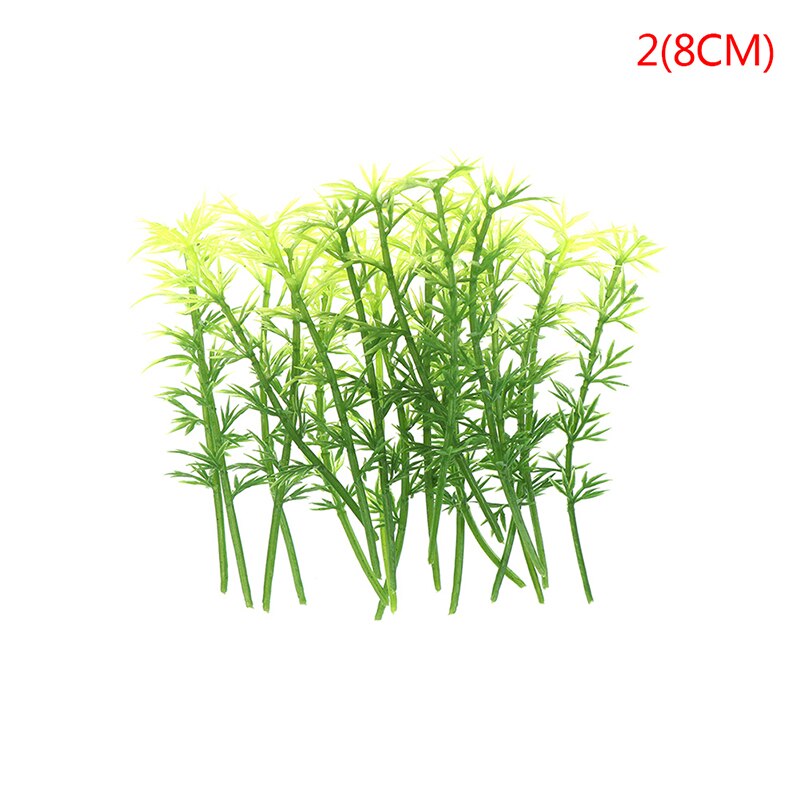 20pcs Plastic Miniature Model Tree Landscape Bamboo Tree Sand Table Model Decor Accessories Toys Hobbies: A2