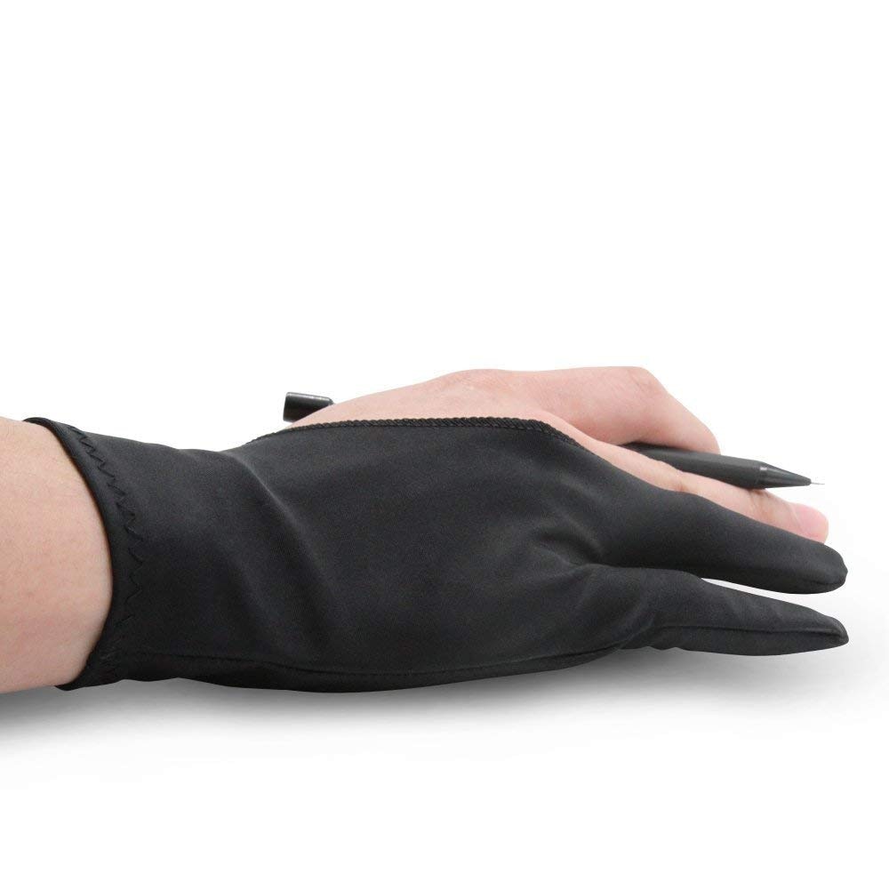 1 stücke Kunst finger handschuh für Zeichnung Tabletten Anti-fouling Lycra Handschuh Künstler zeichnung handschuh für Grafiken Tablet Links