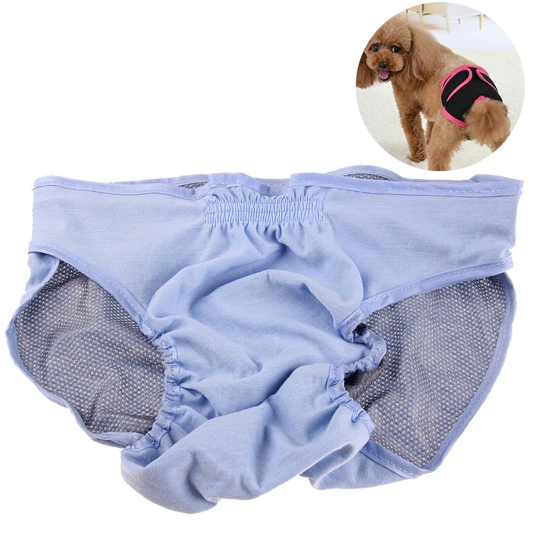 Pure Cotton Dog Diaper Reusable Adjustable Pet Diaper Dog Sanitary Pantie For Female Dogs Pet Cleaning Supplies