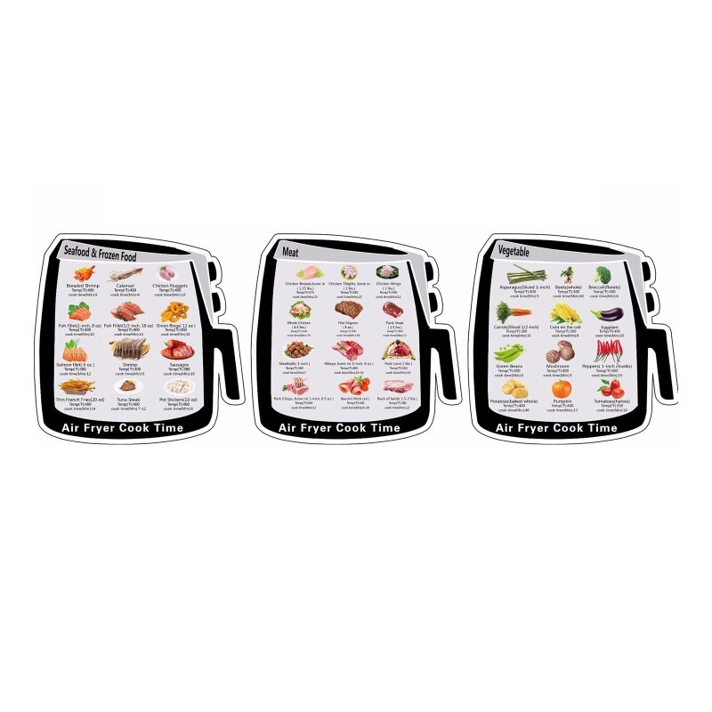A6HB Cheat Sheet Magnet Set Pressure Cooker Accessories Cook Times Instapot Accessories Quick Reference Guide Magnets: C