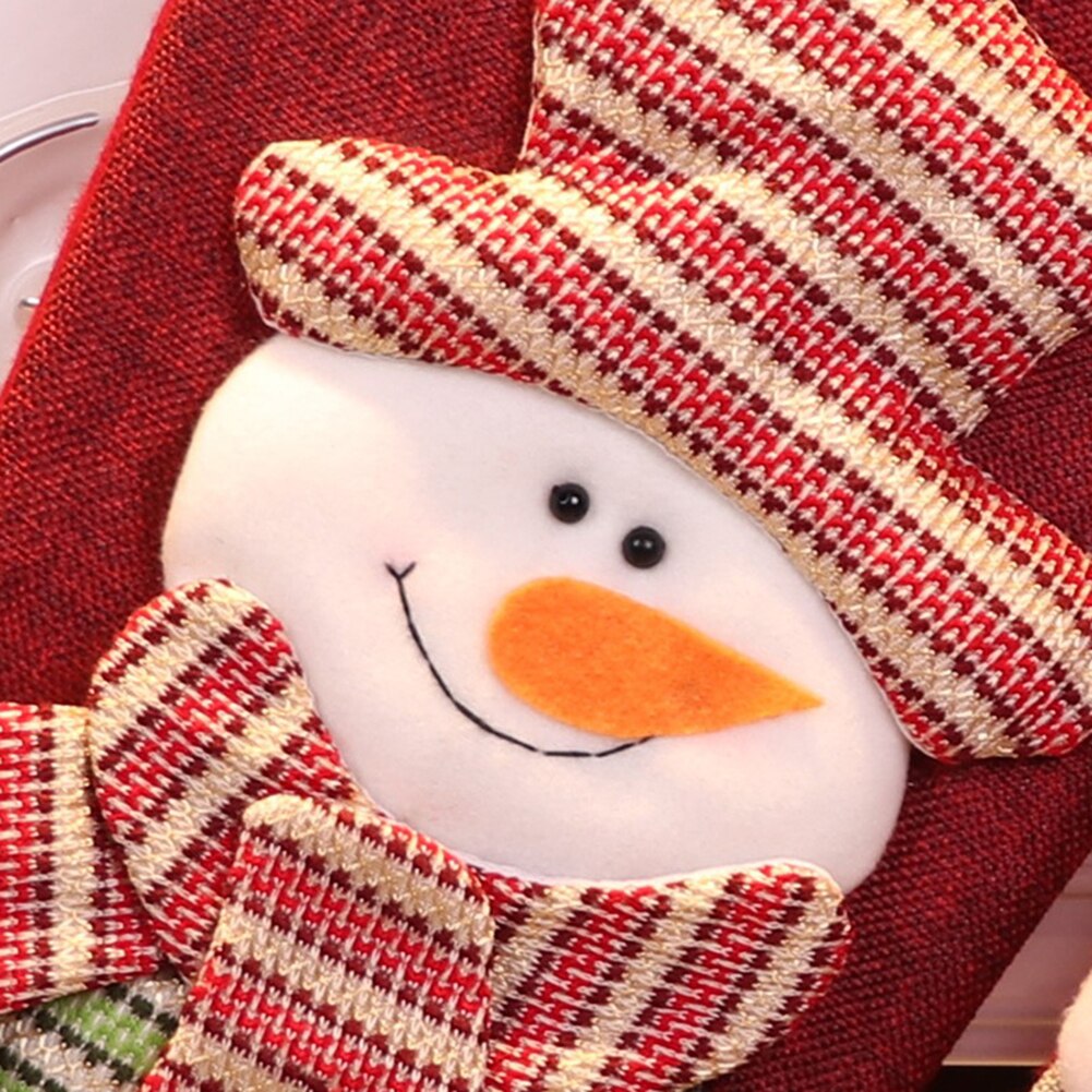 Xmas Accessoires Oude Man Sneeuwpop Kerstsok Bag Hanger Grote Kerst Bag Vilt Hanger Candy Bag