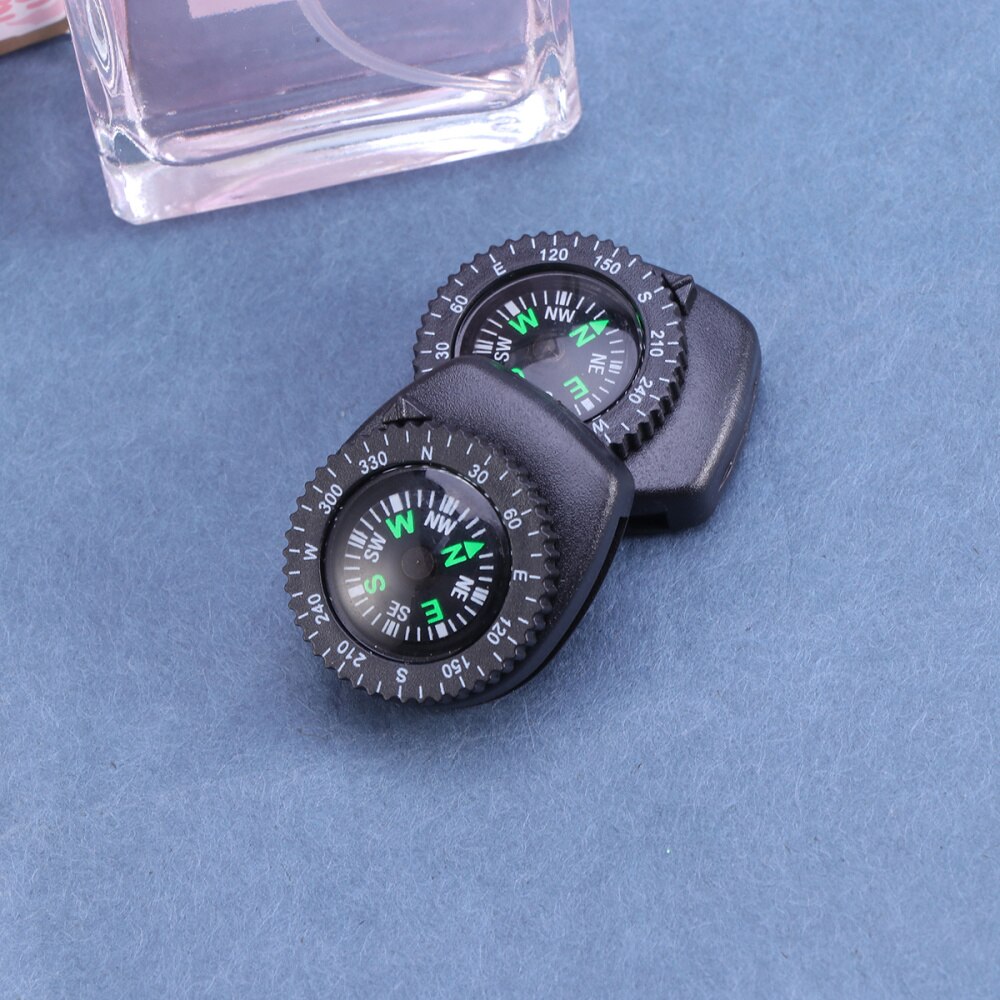 2PCS Portable Mini Plastic Detachable Compass Portable Outdoor Camping Compass for Watch