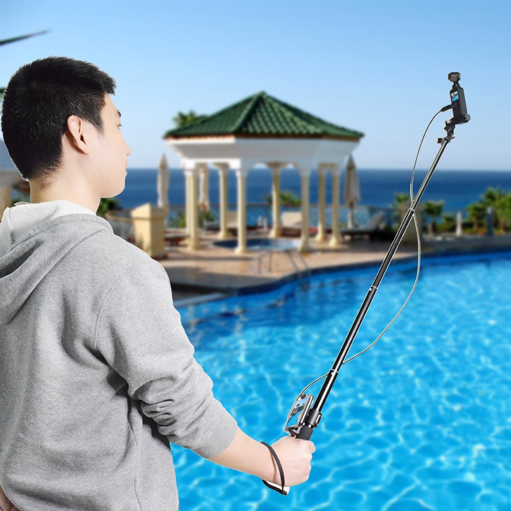 Perche à Selfie DJI OSMO Pocket/Pocket 2, support de téléphone à cardan portable, pince de câble pour accessoires de téléphone