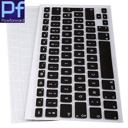 Silicone French Keyboard Cover For Macbook Air Pro Retina 13 15 17 Protector for Mac book keyboard France EU Euro AZERTY