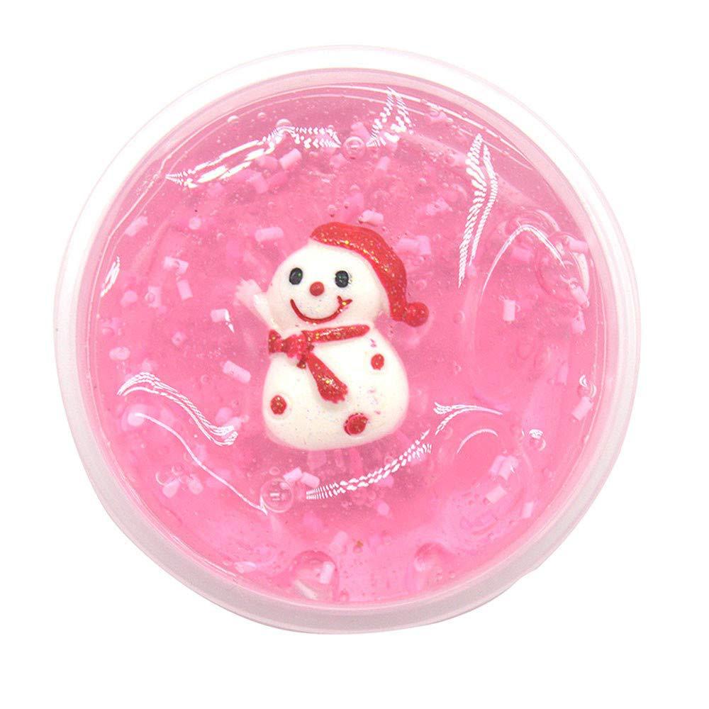 60Ml Clear Klei Plasticine Crystal Geurende Klei Kind Anti-Stres Speelgoed Kerstcadeau: Roze