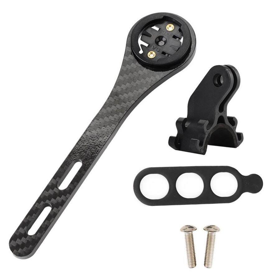 Carbon fietscomputerhouder, fietscomputer stopwatchhouder, fietssnelheidsmeterhouder voor garmin voor bryton