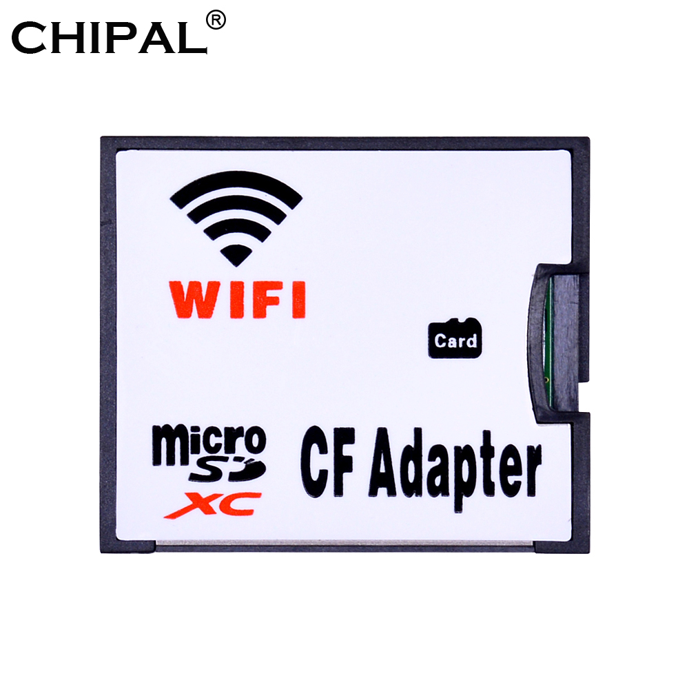 WIFI Geheugenkaart TF Micro SD naar CF Adapter Compact Flash Kaartlezer MicroSD Micro SDXC SDHC Type I Converter voor Digitale Camera