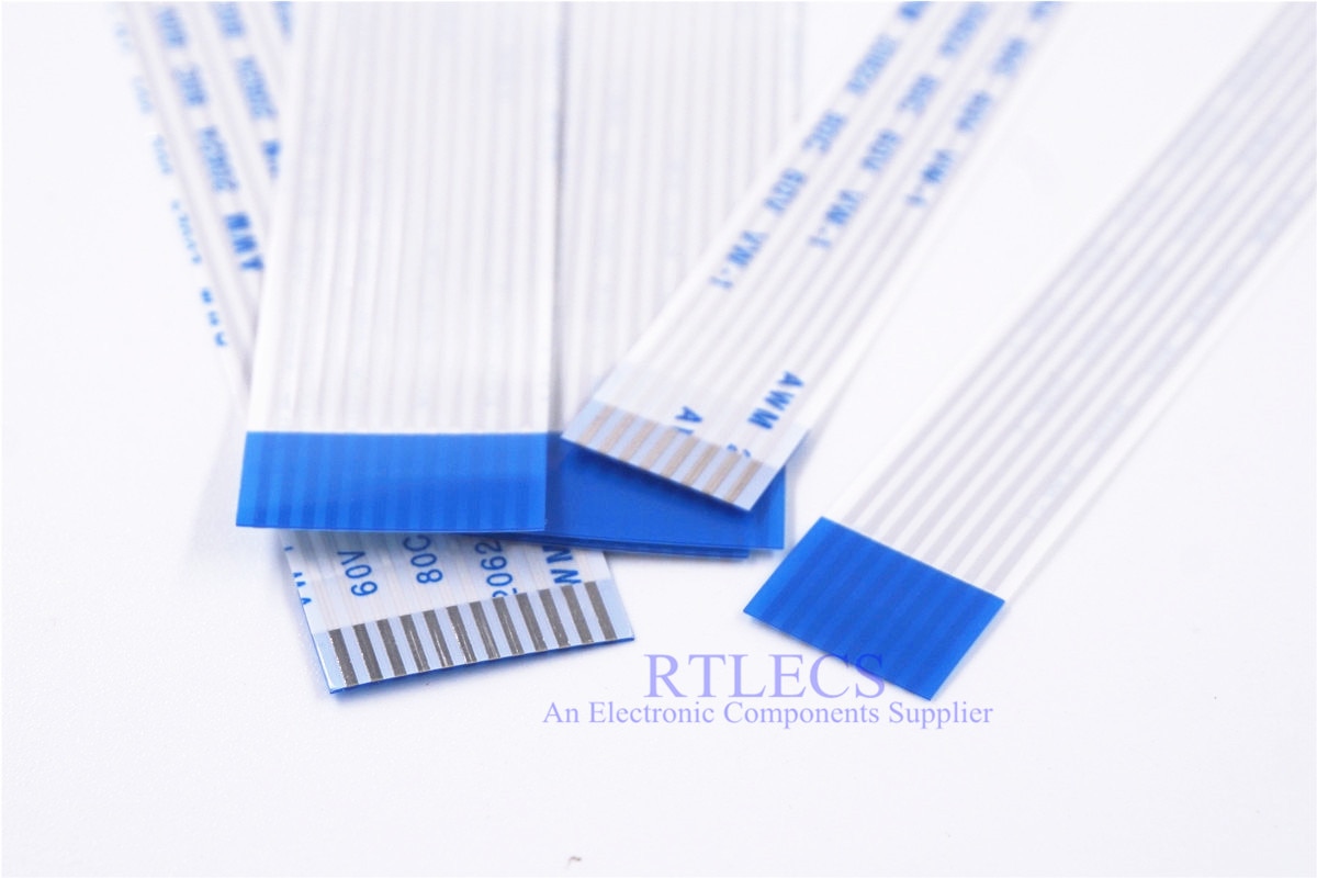 2 stk ffc fpc fleksibel flatkabelkobling 1.25 mm tonehøyde 4 5 6 7 8 9 10 12 14 15 16 20 24 26 30 40 50 60 pinner samme side type a