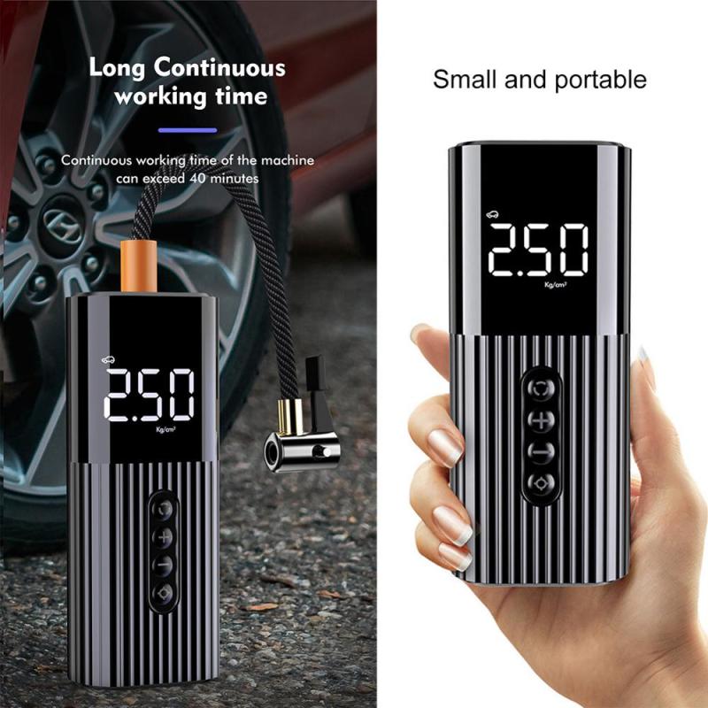 Protable Mini Electric Air Pump Car Air Compressor Car Mini Tire Inflator Auto Tyre Pumb High Pressure Tire Air Inflator Pump