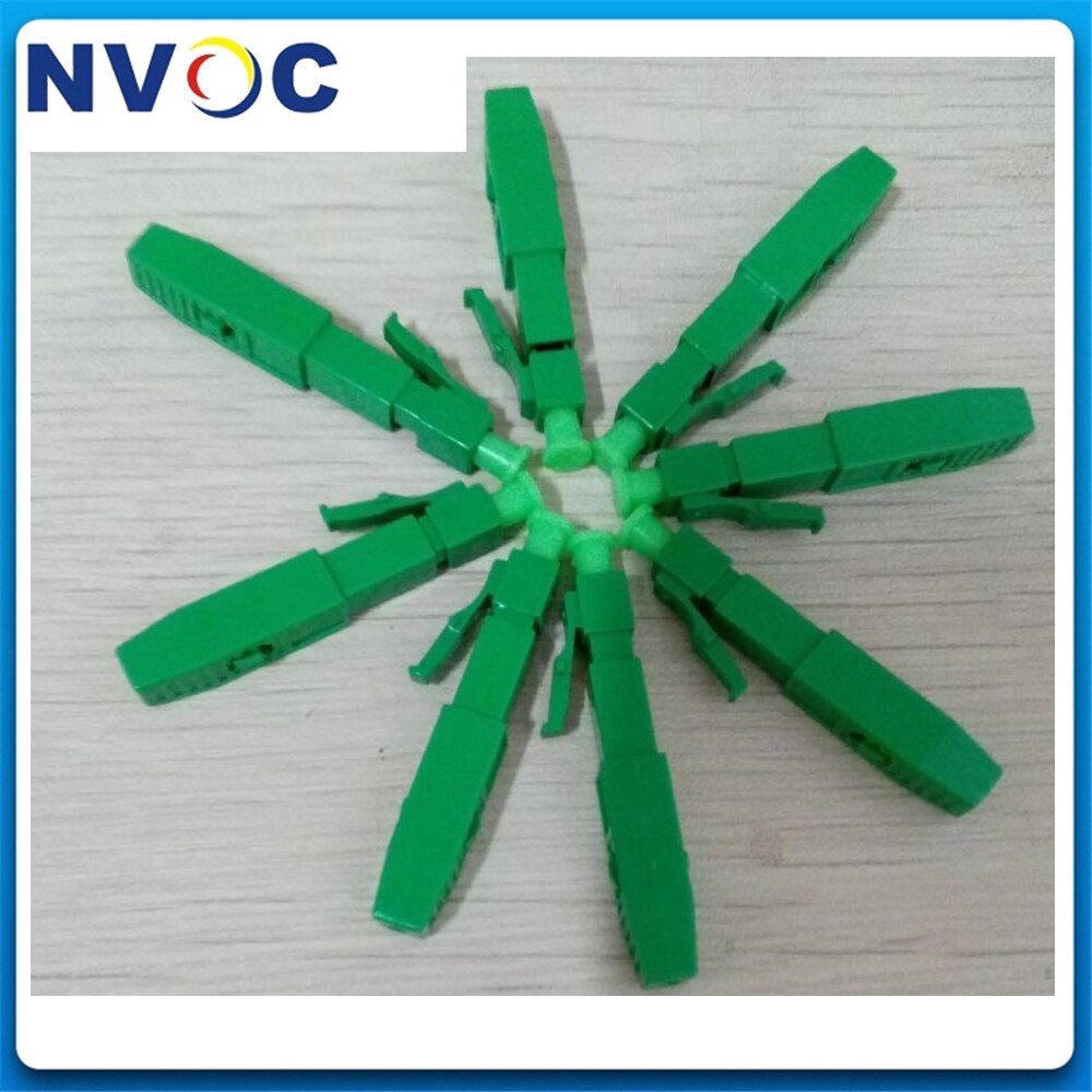 conector de fibra óptica, conector rápido LC/APC, APC, empalme en frío, 10 unids/bolsa