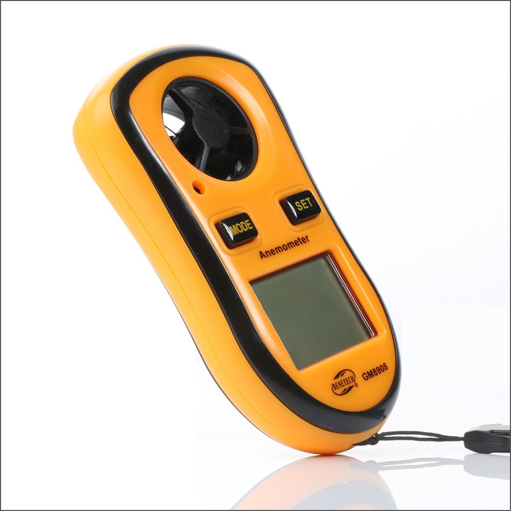 Benetech Anemometer Digitale Handheld Wind Gauge Meter Luchtsnelheid Temperatuur Anemometer GM8908 0-30 M/s Wind Meter