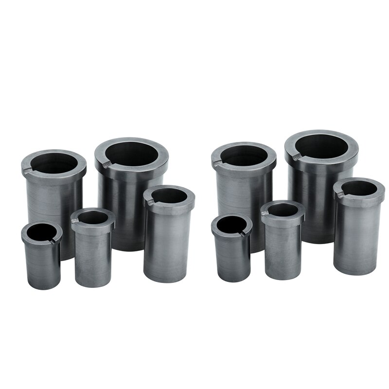 Creuset en Graphite de haute pureté, fusion de 1Kg /3Kg, transfert de chaleur efficace pour les parfums métalliques en or et en argent à haute température