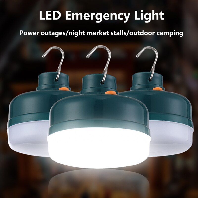Outdoor LED Emergency Lights USB Rechargeable 50W/100W/150W Waterproof Portable Hook Up Tent Camping Lamp Home Flashlight