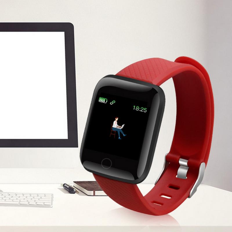 116 PLUS Smart Bracelet Band IP67 Waterproof Color Screen Fitness Tracker Heart Rate Blood Bluetooth Smart Wristband