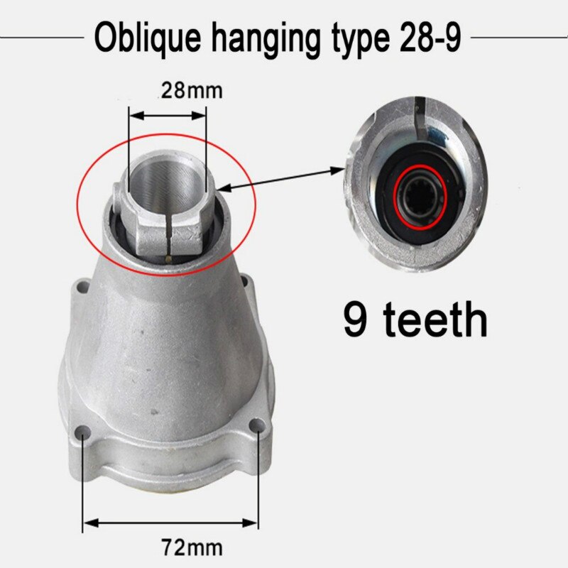 Replacement Lawn Mower Accessories Plate Assembly Harvestable Brush Cutter 26/28-7/9T Connection plate Hanging Disk: 28mm 9T