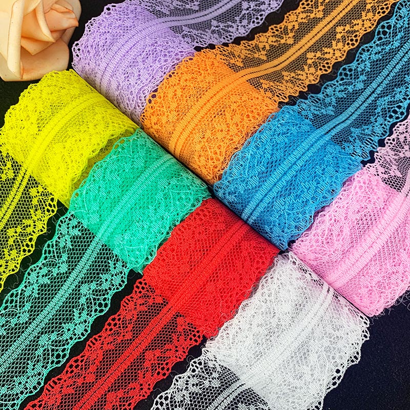 10 Yards 38mm ruban de dentelle filet brodé garniture de dentelle pour mariage fête rideau de noël décorations bricolage cheveux nœuds couture tissu
