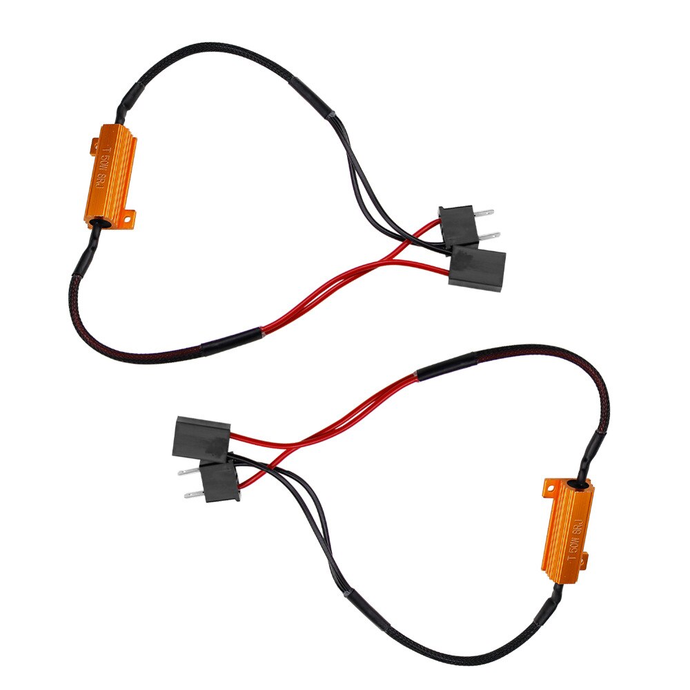 2pcs 50W 8RJ H7 H11 H1 9005 9006 Headlight Load Resistor LED Canbus Car Fog Lamps Decoder Error Warning Resistance F