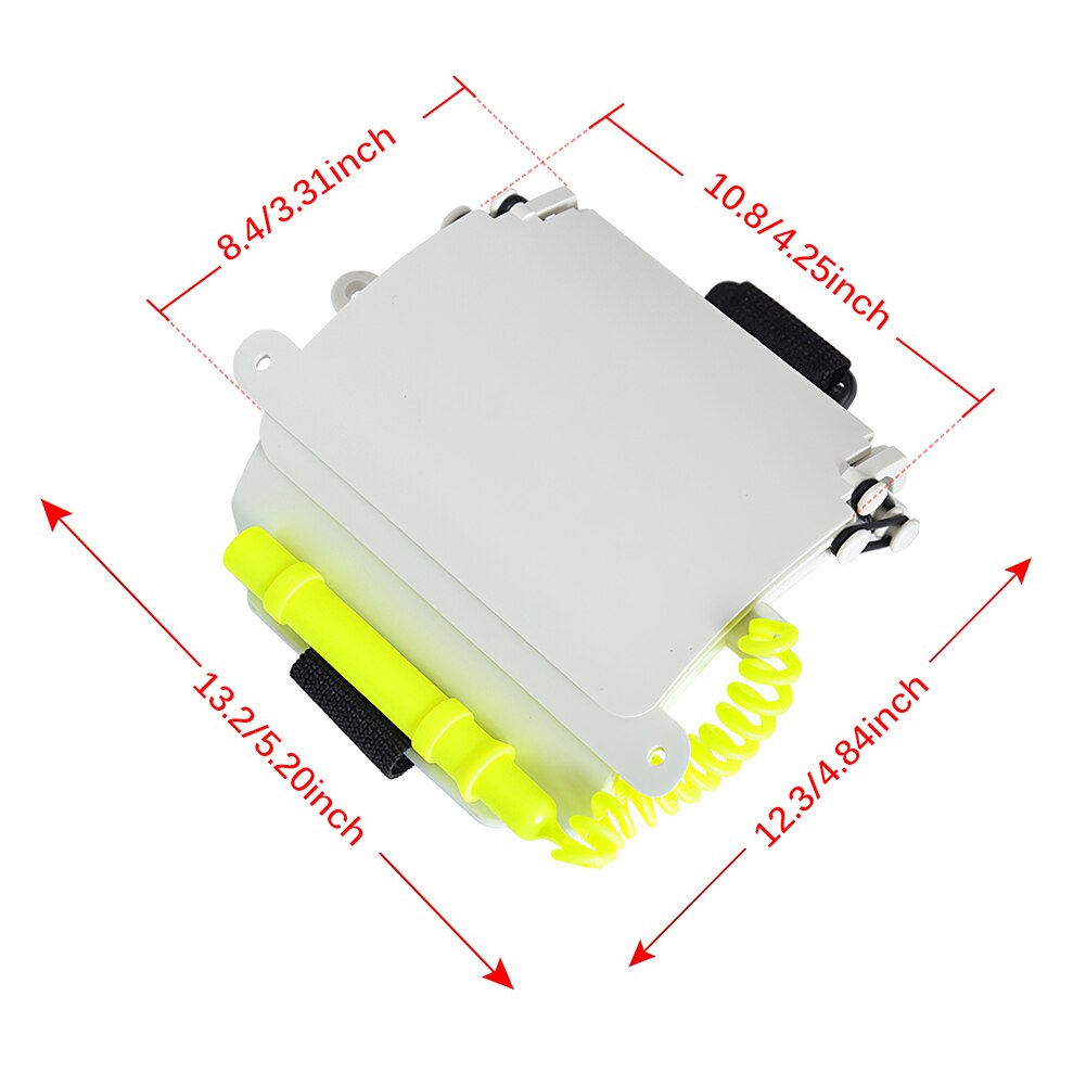 Writing Tablet Dive Slate 3 Panels Replaceable Pencil with Safety Leash Waterproof O-ring Reusable Writing Slate Scuba Diving