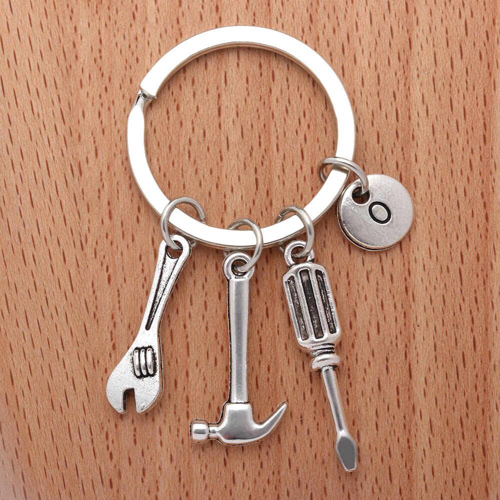 1Pc 7 Soorten Mini Hamer Sleutelhanger Handgereedschap Sleutelhanger Daddy voor Papa Vaders Dag Handgereedschap Tas Hanger grappige Metalen Sleutelhanger