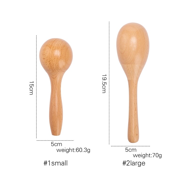 1Pc Baby Wooden Toys Sand Hammer Music Rattle Instrument Early Education Toy BPA Free Wood Rattle Intelligence Development Toy