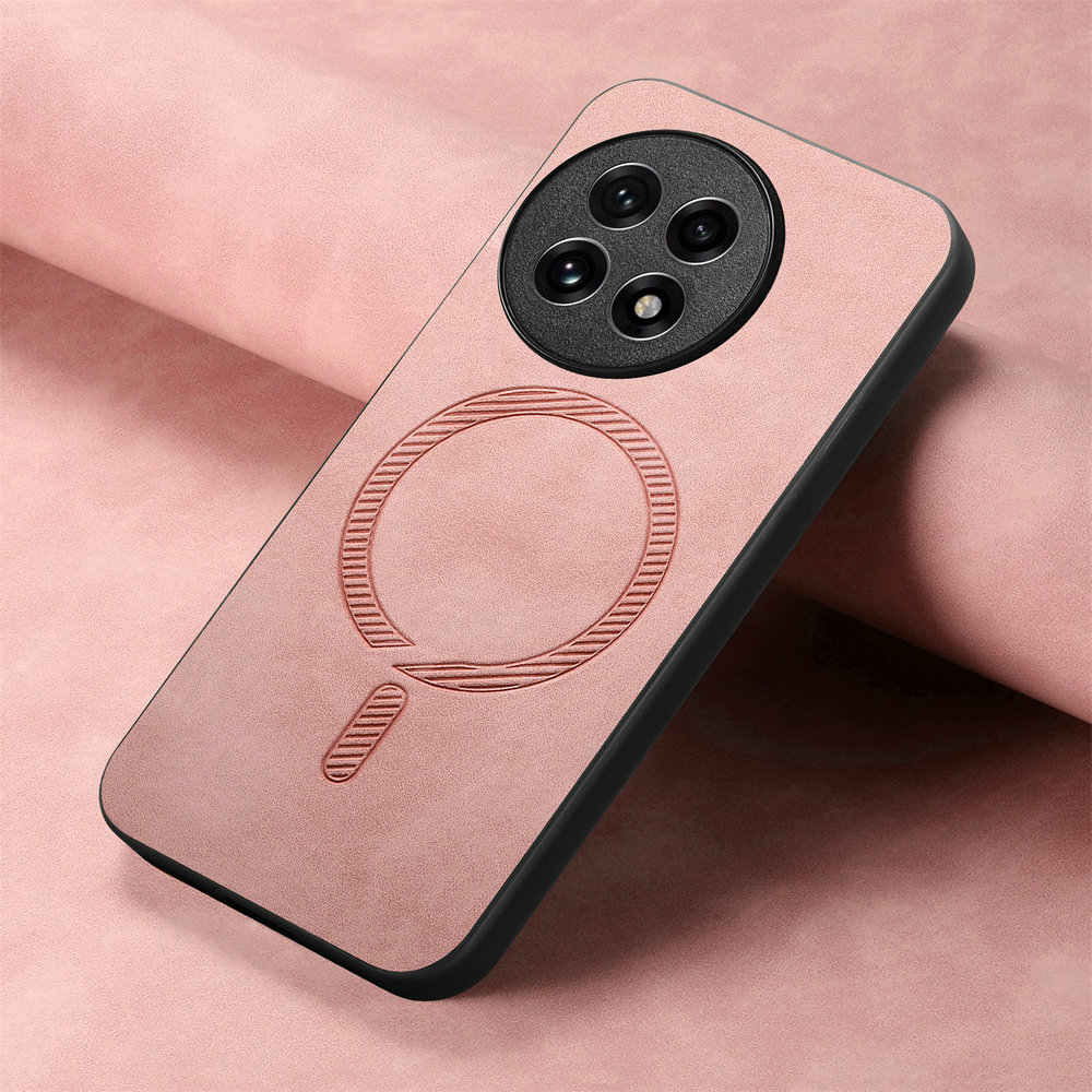 For Oneplus 13 One Plus 12R 5G Magnet Leather Back Case Wireless Charge Phone Magsafe OnePlus 13 Case Oneplus13 12 R Ace 3 Funda: Pink / For OnePlus Ace 3