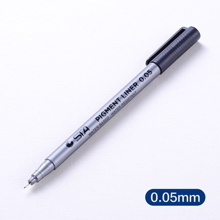 Manga Liner Pigma Micron alcool encre dessin pinceau stylo marqueur 0.05 0.1 0.2 0.3 0.4 0.5 6 pointe noir Fineliner croquis stylos