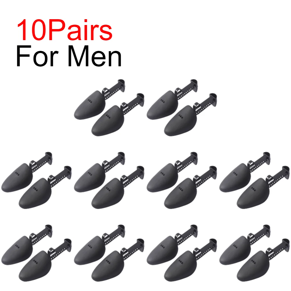 1–10 Paar Kunststoff-Schuhspanner für Damen und Herren, Unisex, modische Lederschuhe, verstellbar, tragbar, für Schuhspanner, Keilrahmen: Rosa Farbe