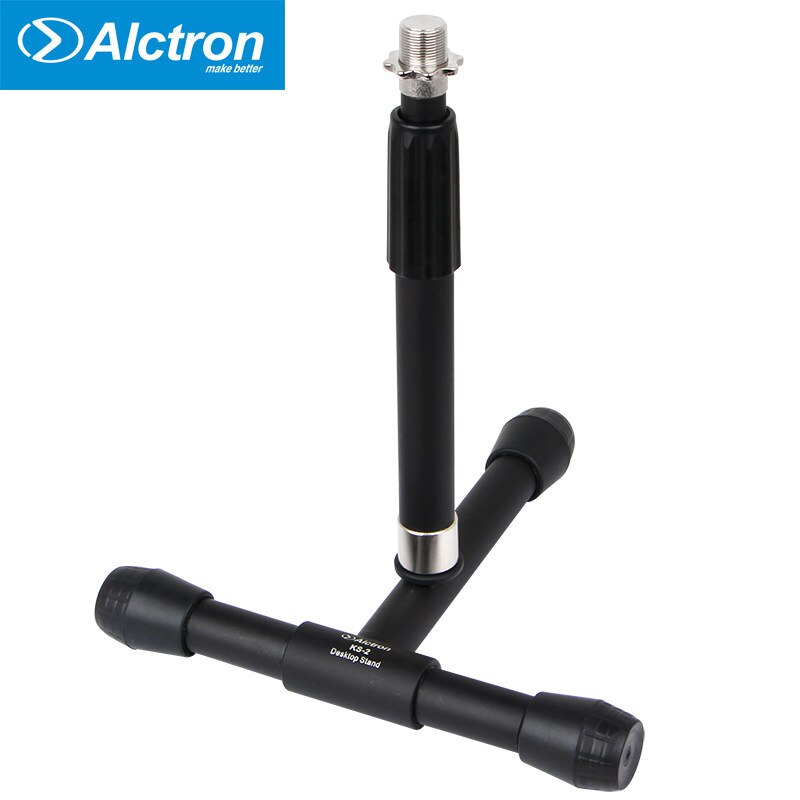 Alctron KS-2 portable desktop stand small microphone stand,light weight,adjustable,general connector easy fitting