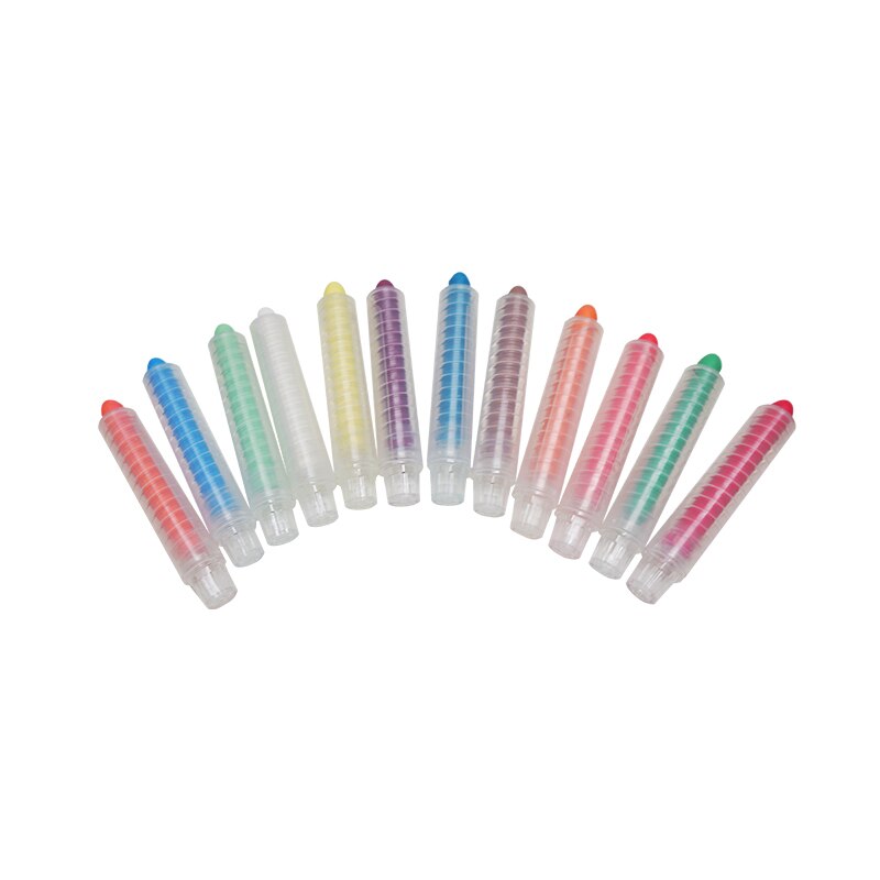 Dust free water-soluble chalk set