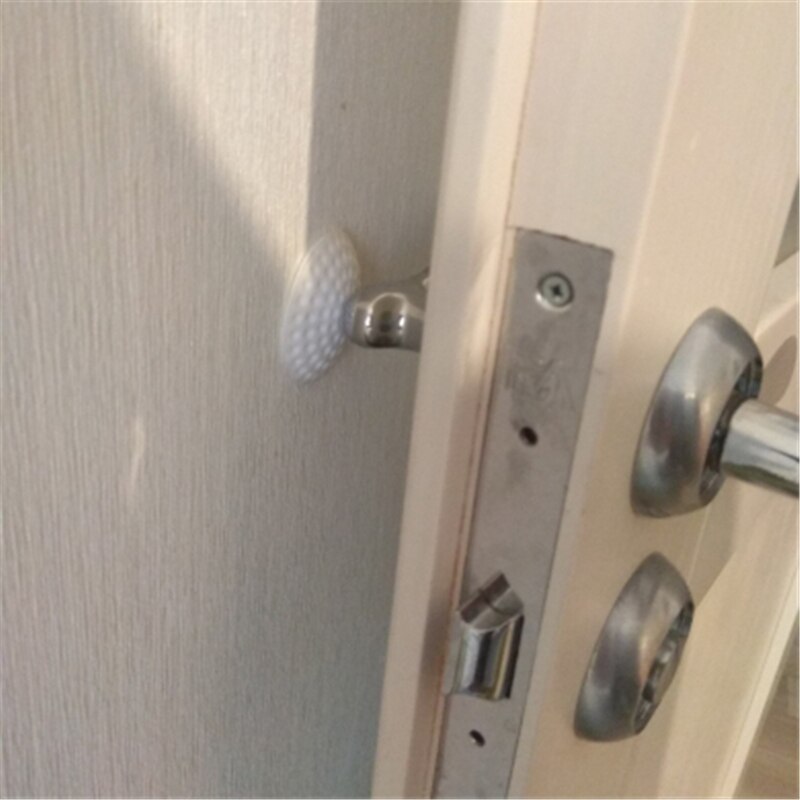 Soft Rubber Pads To Protect The Wall Self Adhesive Door Stopper Golf Modelling Door Fender Sticker -White/Green/Blue/Pink/Purple