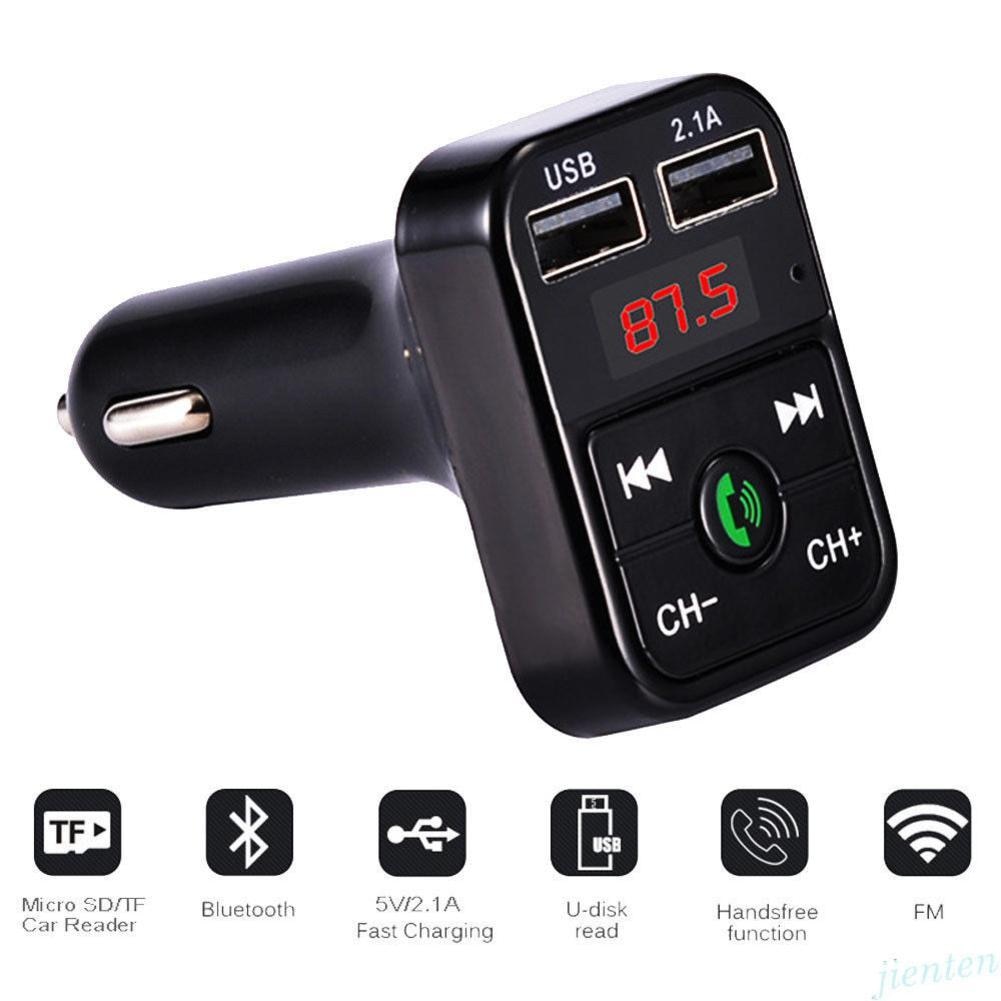 Bluetooth MP3 Speler Fm-zender Handsfree Draadloze Radio Adapter Usb Car Charger 2.1A MP3 Speler Sd Muziek