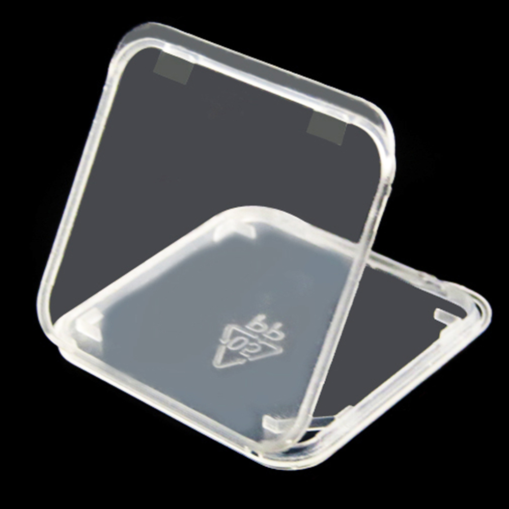 100 stks/partij Transparante Standaard SD Geheugenkaart Case Sdhc-kaart Opslag Carry Storage Box Case