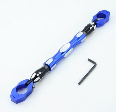 Motorcycle Cnc 7/8 "22Mm Stuur Verstelbare Cross Balance Bar Voor/Gps/Spotlight/Koplampen Montagebeugel: Blauw
