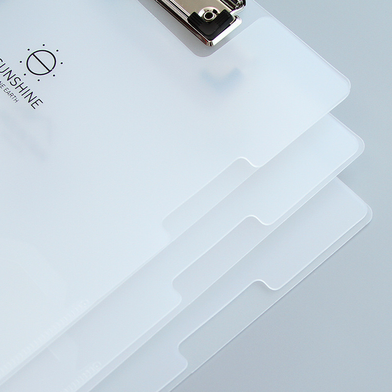 Transparent Clipboard A4 Plastic Report Folder Document File Holder