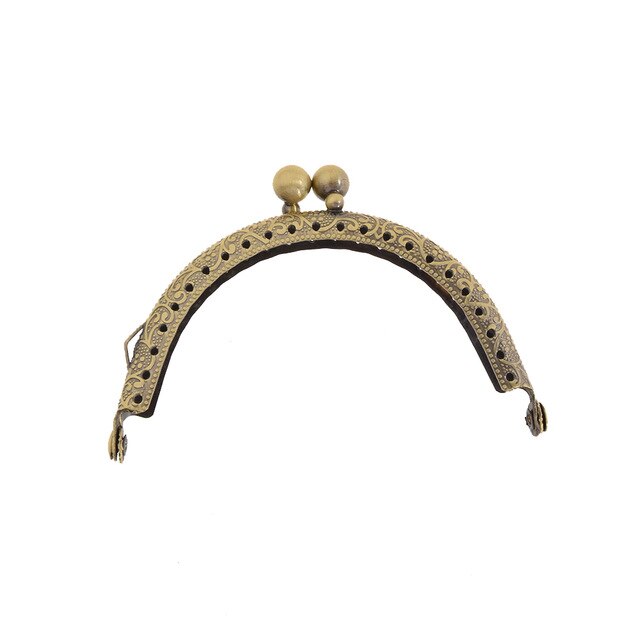 8.5Cm Metalen Portemonnee Frame Handvat Maken Kus Sluiting Lock Clutch Bag Portemonnee Handtas Accessoires Brons Tone Tassen onderdelen: Copper