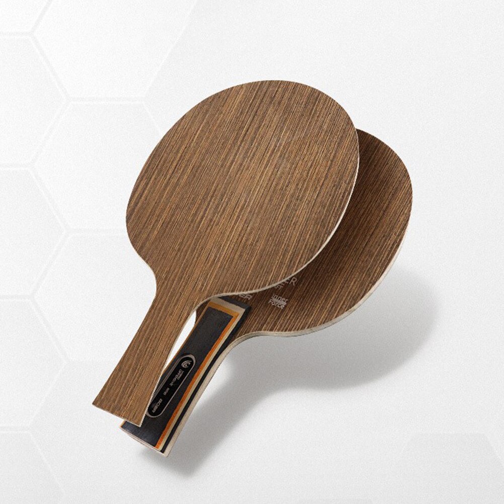 Table Tennis Racket Bottom Plate 5 Ply Ping Pong Blade Paddle Long Handl Horizontal Racket Pure Wooden Table Tennis Racket