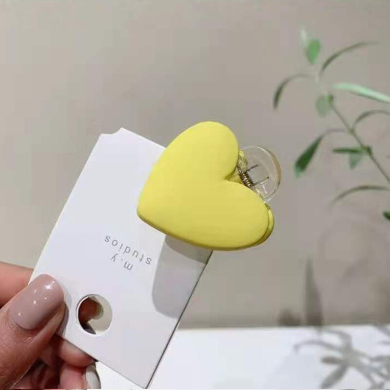 H:HYDE Acryl Hairdres Frauen Haar Krallen Zurück von Kopf Krabben Schellen Klaue Clips Mädchen Süssigkeit Farbe Herz Haar Clips