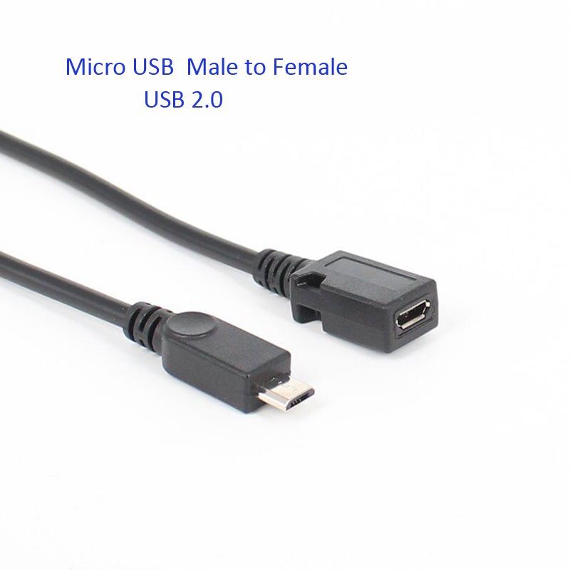 Micro USB 2.0 Type B Male To Female Extension Cable Wire Extender Micro 5p male to female data charging cable
