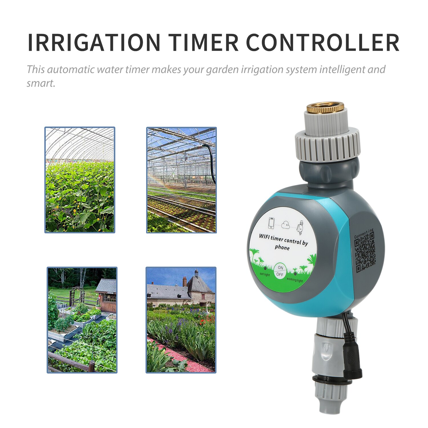 Smart WiFi Irrigation Water Timer Controller Mobile Phone Remote Access Automatic Watering Timer Wireless Garden Programmable