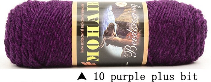 100g / ball mohair ull heklegarn for håndstrikking myk genser lue skjerf kashmirtråd laine a tricoter visan: 10