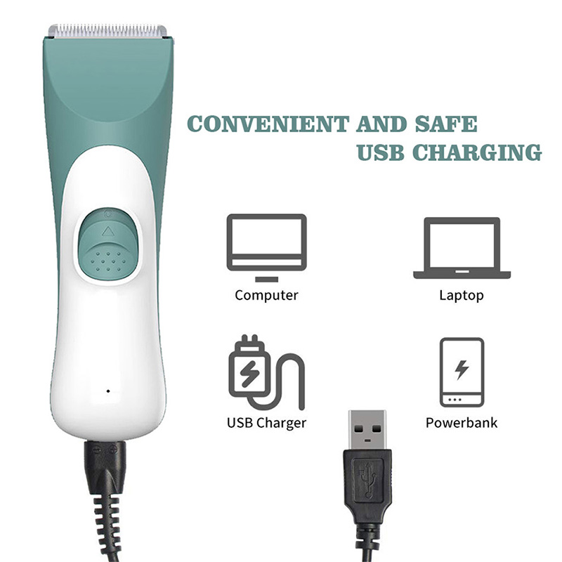 Baby Hair Clippers Silent Haircut Trimmers for Children Waterproof Rechargeable Hair Cutting Machine Cordless Haircut Kit