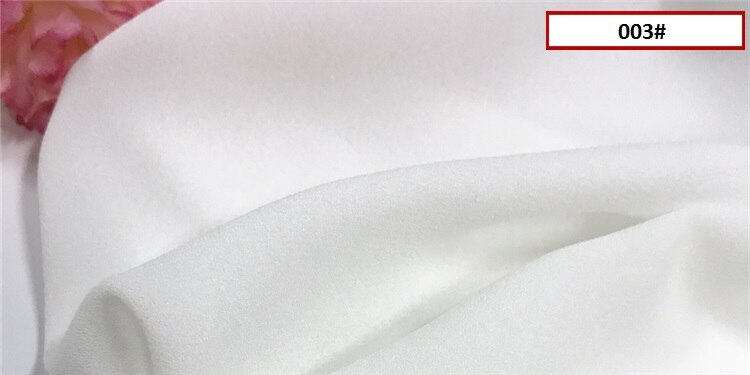 Mousseline de soie tissu Opaque doux tissu pour mousseline de soie robe blouse skite mariage décor bricolage blanc noir rose rouge jaune bleu 120d tissu: A little transparenc