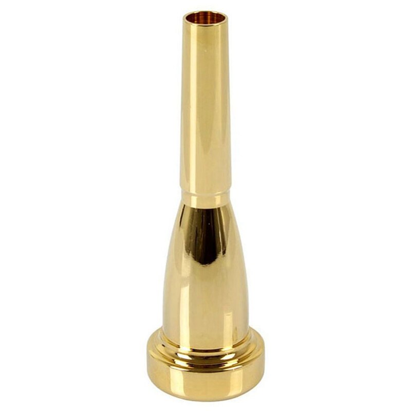 1 boquilla de trompeta 5C, boquilla de trompeta de Metal de tamaño 5C de color dorado de moscada para Yamaha o Bach Conn y King trompeta C