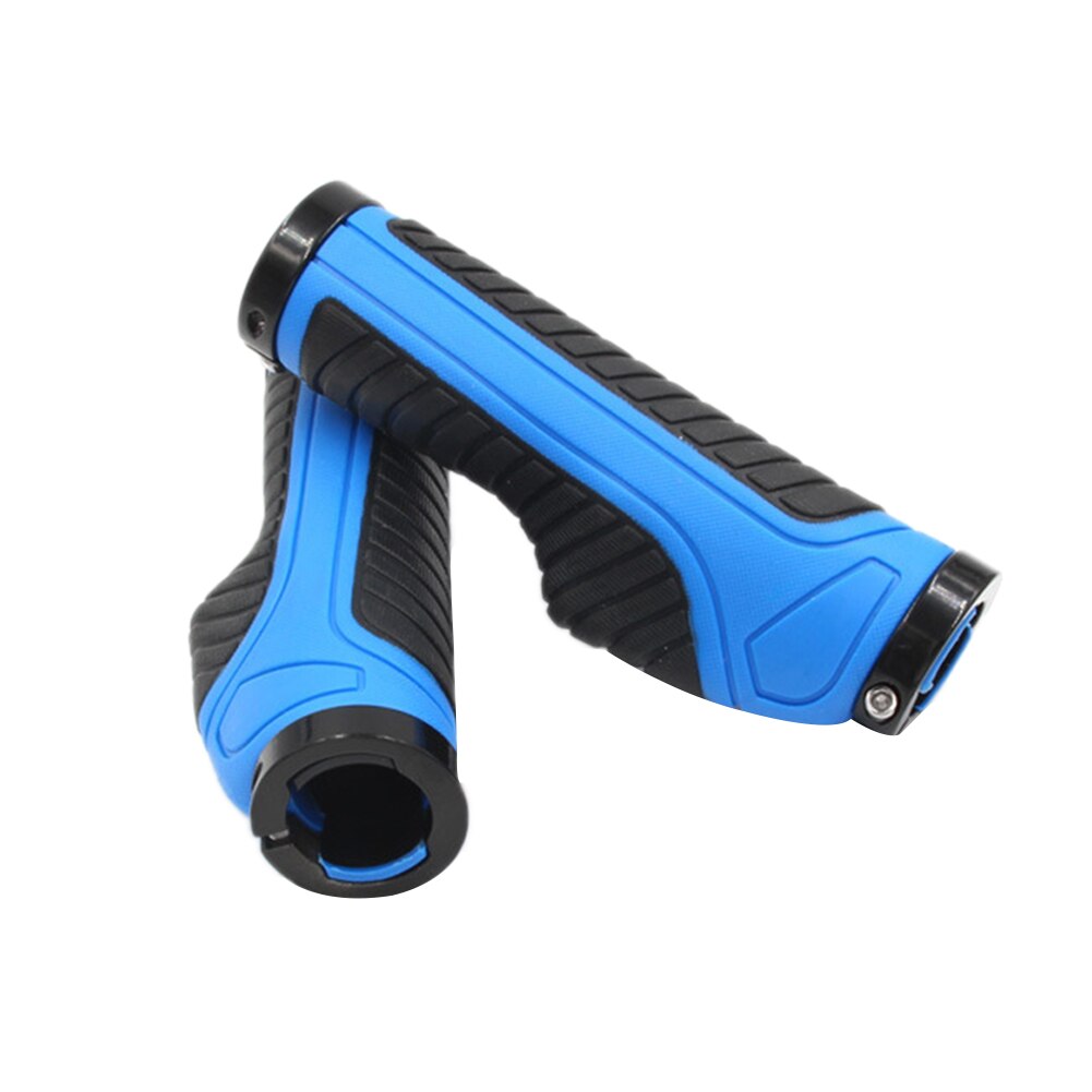 Bike Handlebar Grips, Ergonomic Double Lock-on Mountain Bike Rubber Handlebar End Grips