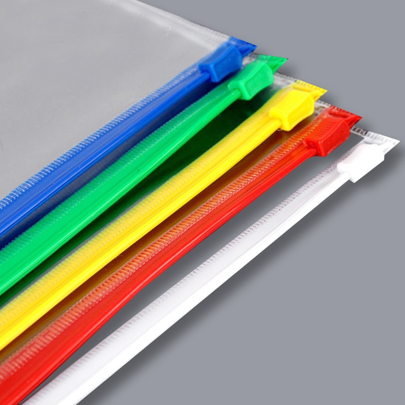20pcs/set stationery A4/A5/A6 PVC transparent edge bags file bag Office & School Supplies Papelaria