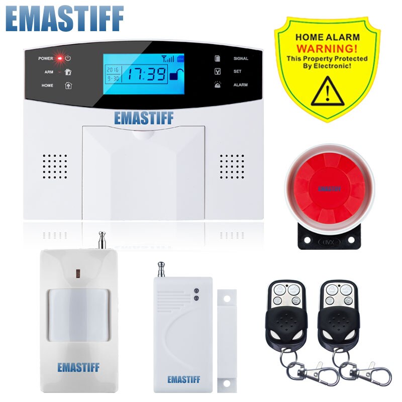 Fördern APP verdrahtet kabellos Heimat Sicherheit LCD PSTN WIFI GSM Alarm System Gegensprechanlage Fernbedienung Autodial Sirene Sensor Bausatz: G2B bündeln E