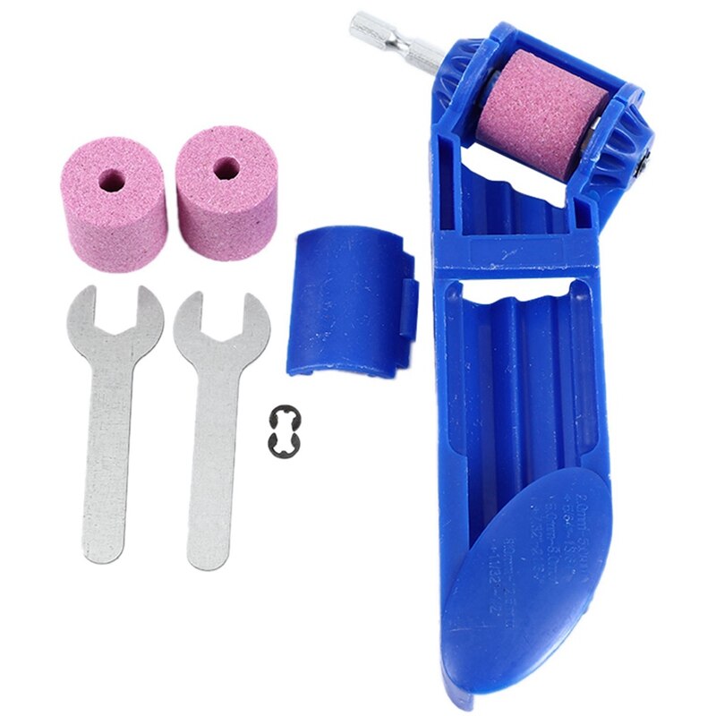 2-12.5mm utensile per affilare la mola per corindone per affilare punte da trapano con scanalatura diritta da 10 pezzi 60 gradi V