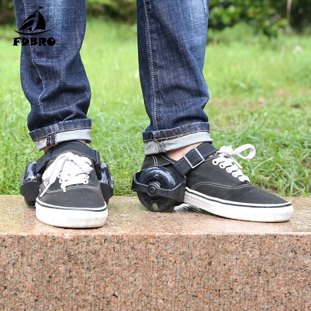 FDBRO Einstellbare Einfach Rolle skaten Schuhe für freundlicher Erwachsene Bunte Blinkende Rolle Wirbelwind Rolle Blitz Räder Ferse Rolle